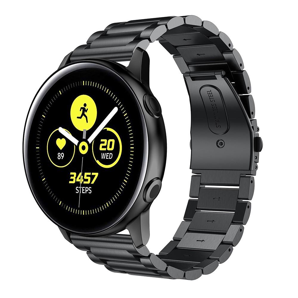 Metalliranneke Samsung Galaxy Watch Active musta