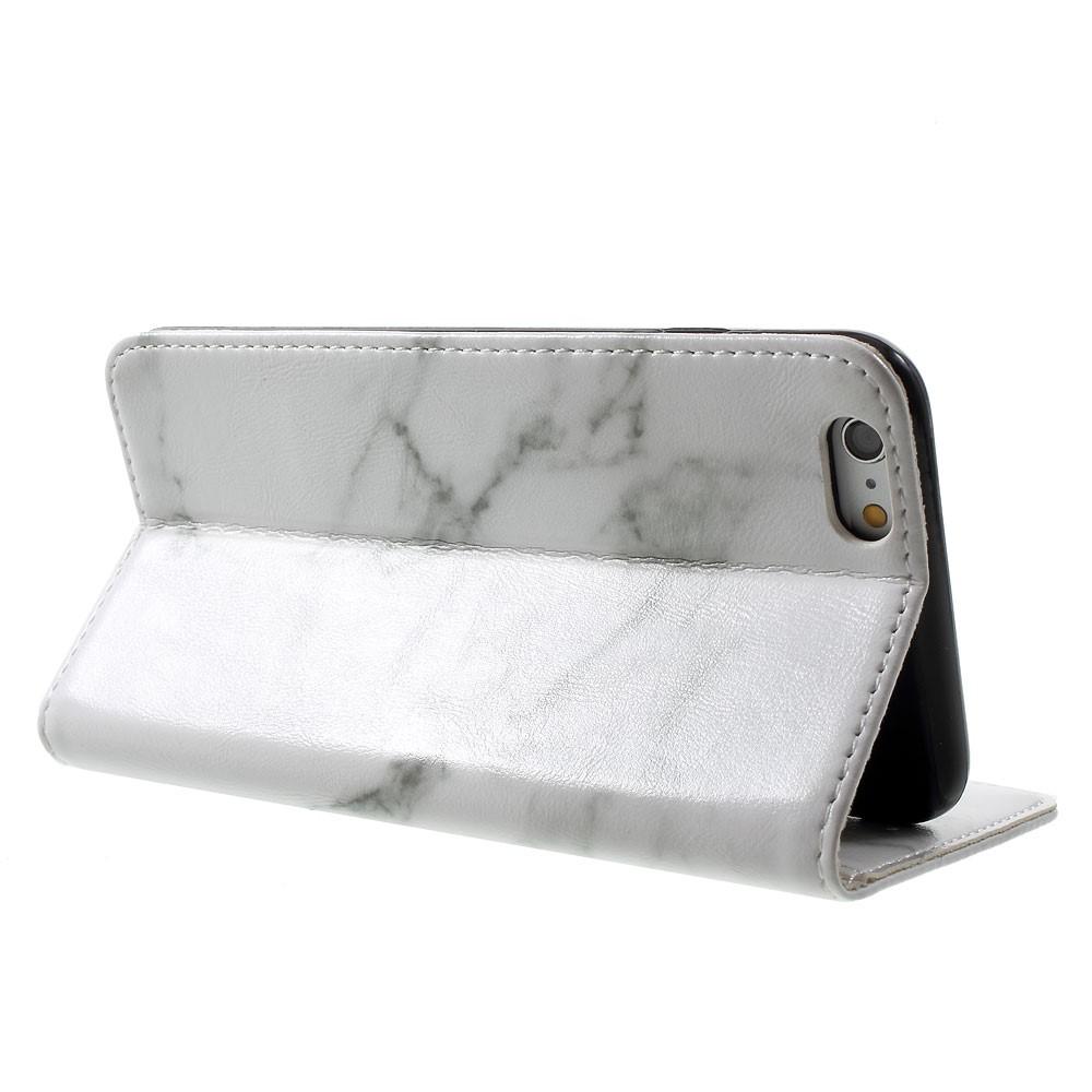 iPhone 6 Plus/6S Plus Puhelinkotelo Valkoinen marmori