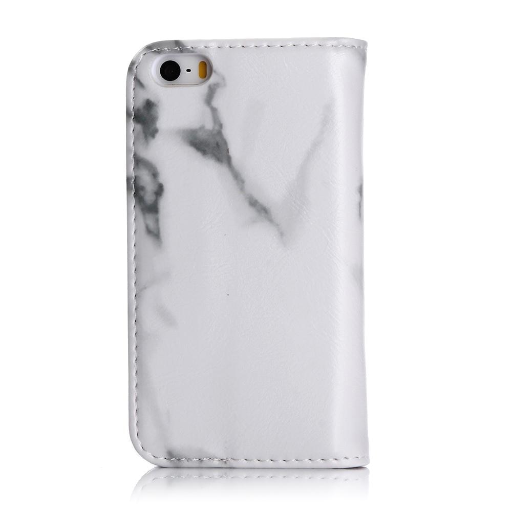 iPhone 5/5S/SE Puhelinkotelo Valkoinen marmori