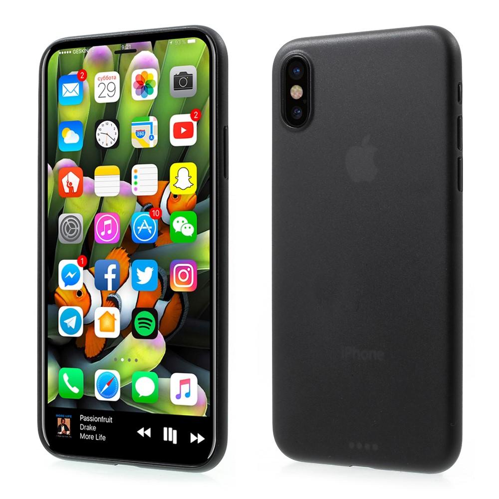 iPhone X/XS Puhelinkuori UltraThin Musta