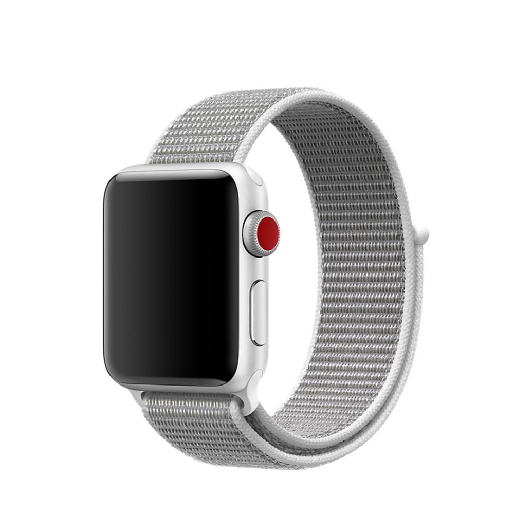 Nailonranneke Apple Watch 41mm Series 9 harmaa