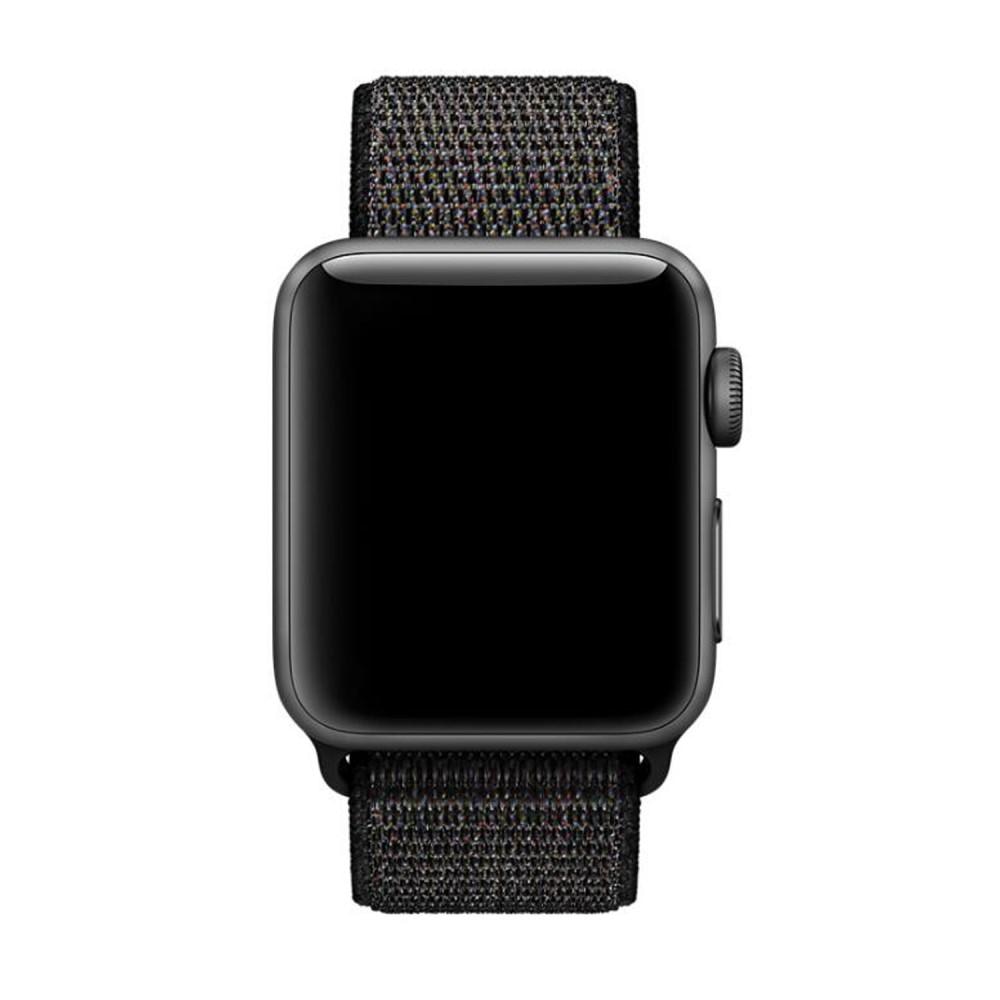 Nailonranneke Apple Watch 42/44/45 mm musta