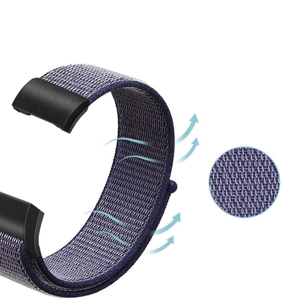 Nailonranneke Fitbit Charge 3/4 sininen