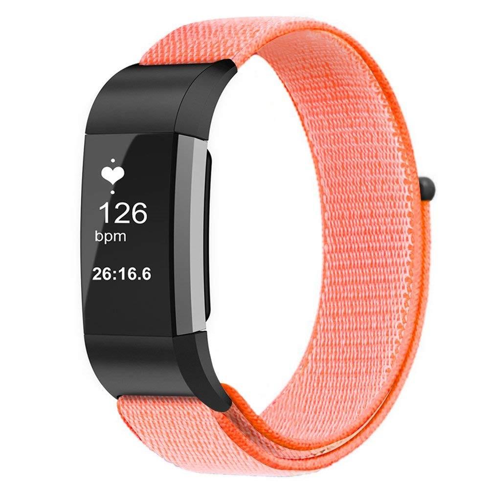 Nailonranneke Fitbit Charge 3/4 oranssi