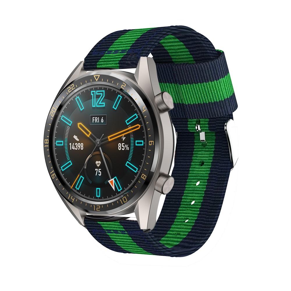 Nailonranneke Huawei Watch GT/GT 2 46mm/GT 2e sininen/vihreä