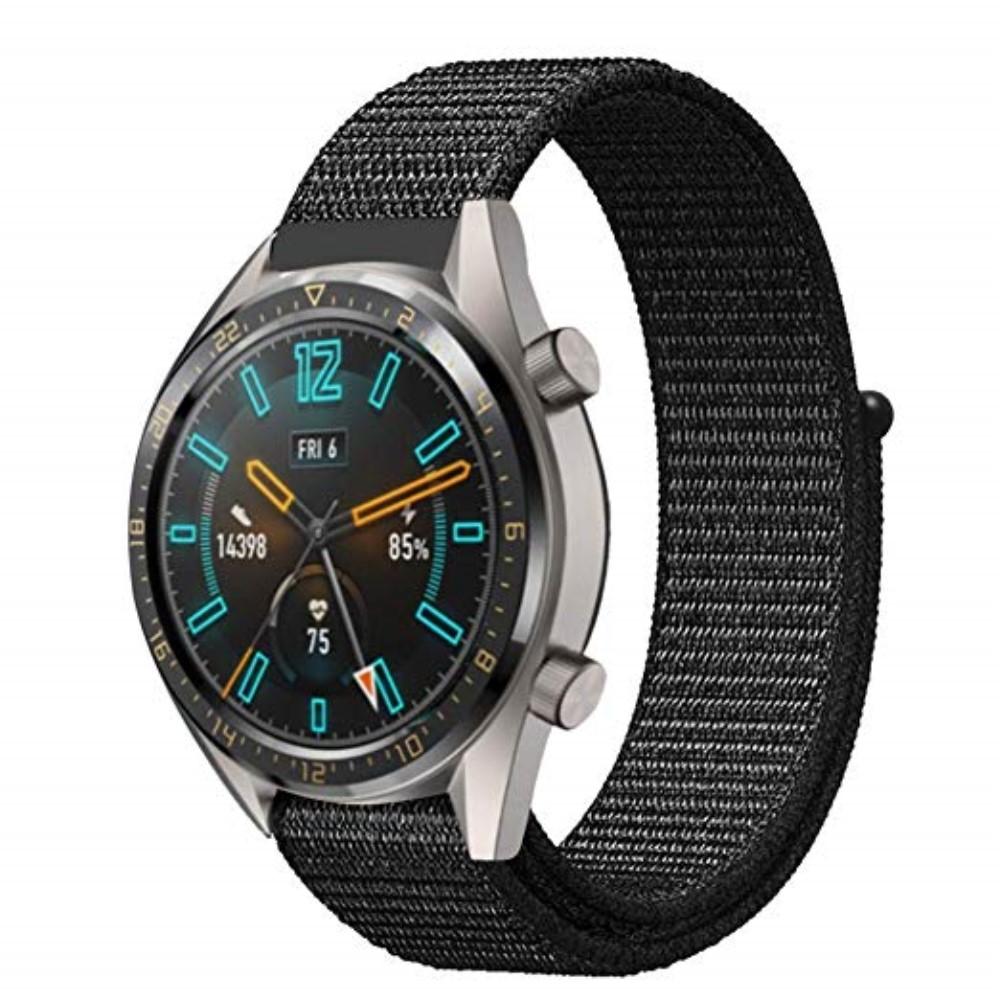 Nailonranneke Huawei Watch GT/GT 2 46mm/GT 2 Pro musta