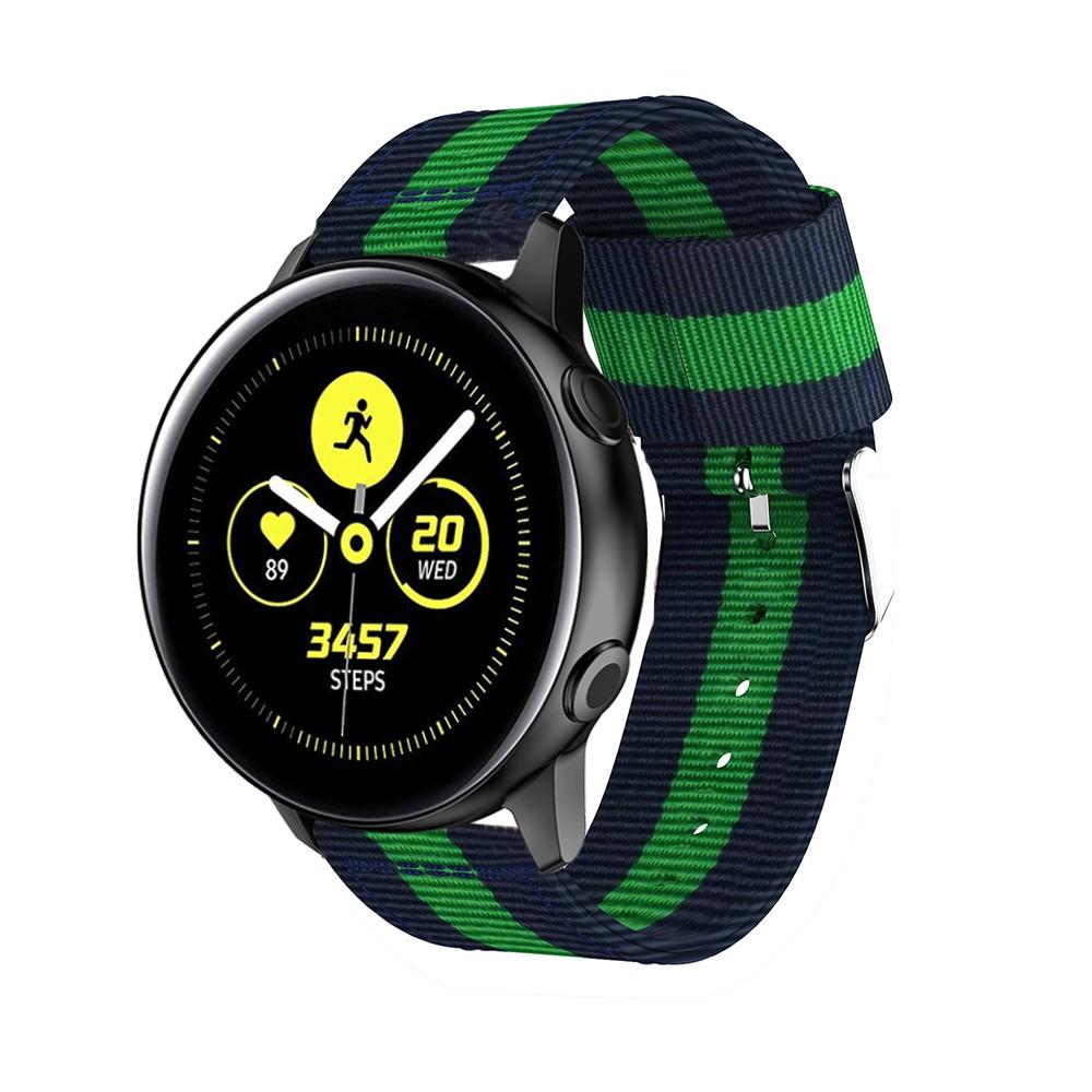 Nailonranneke Samsung Galaxy Watch Active sininen/vihreä