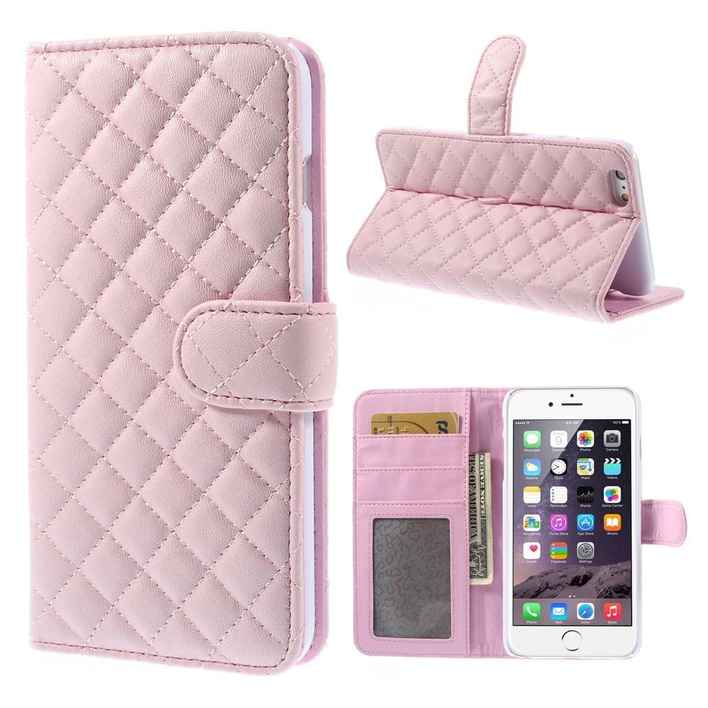 Lompakkokotelot Apple iPhone 6/6S Quilted Vaaleanpunainen