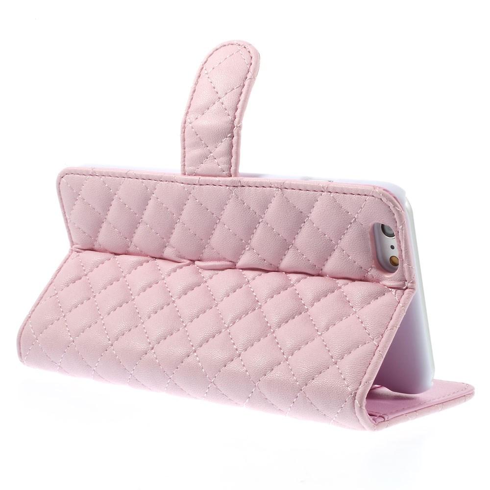 Lompakkokotelot Apple iPhone 6/6S Quilted Vaaleanpunainen