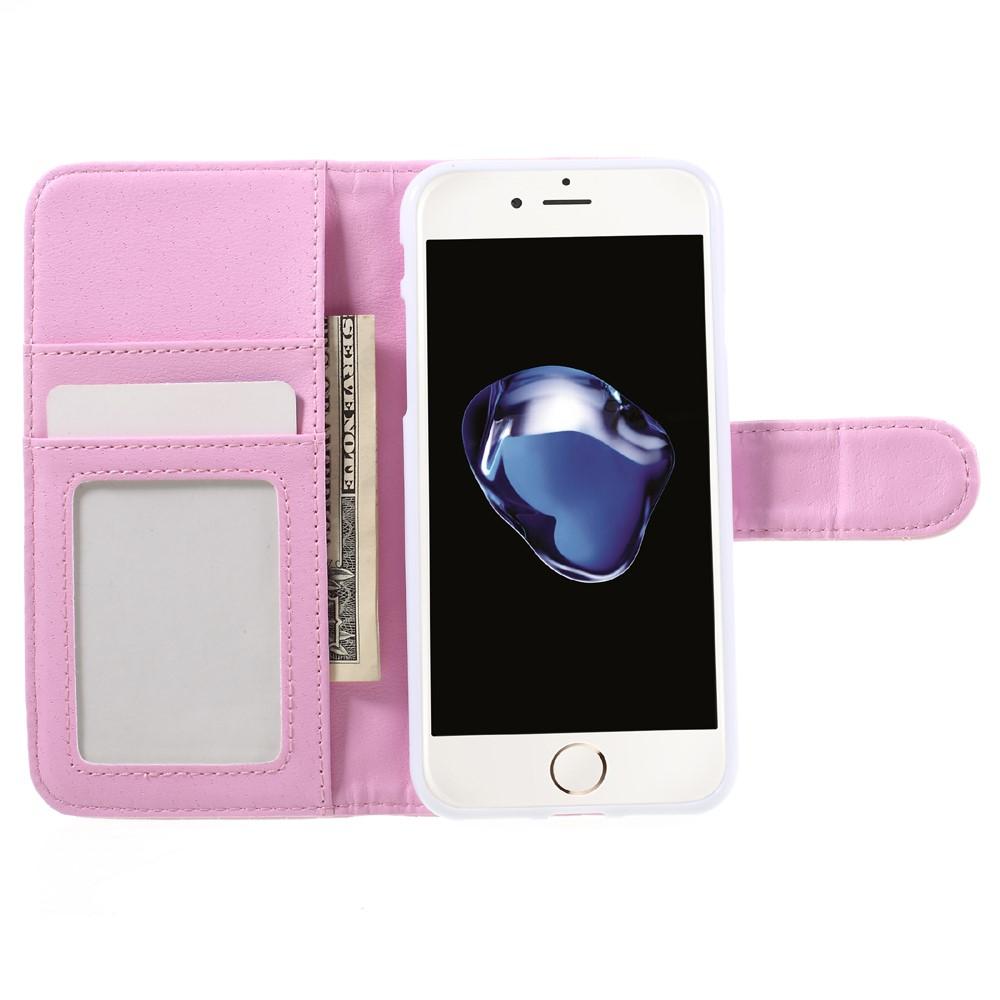 Lompakkokotelot iPhone 7/8/SE Quilted Vaaleanpunainen