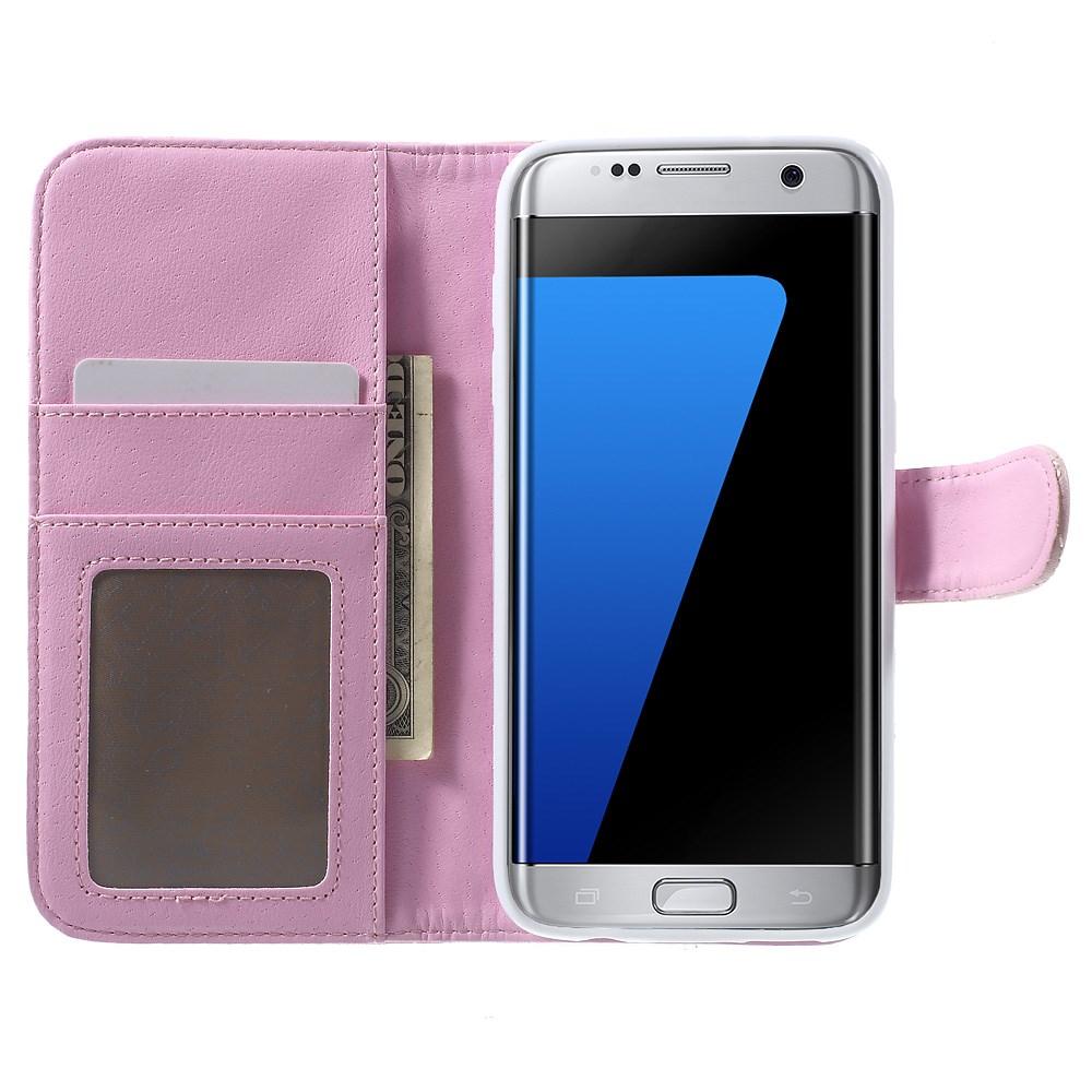 LompakkokotelotSamsung Galaxy S7 Edge Quilted Vaaleanpunainen