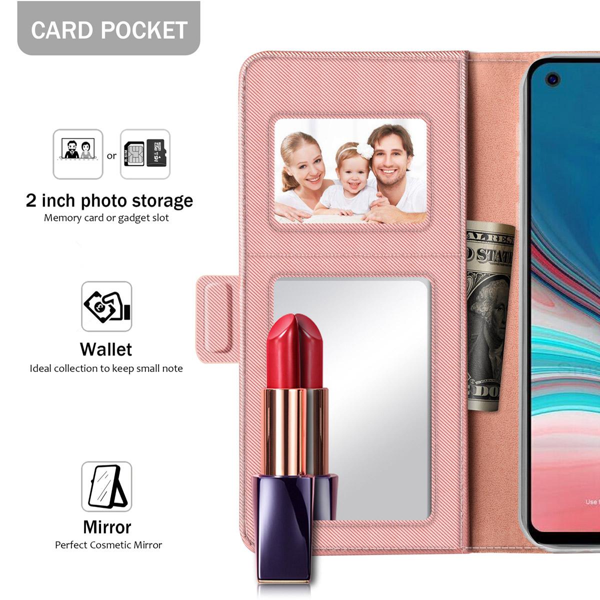 Suojakotelo Peili Galaxy A40 Vaaleanpunainen