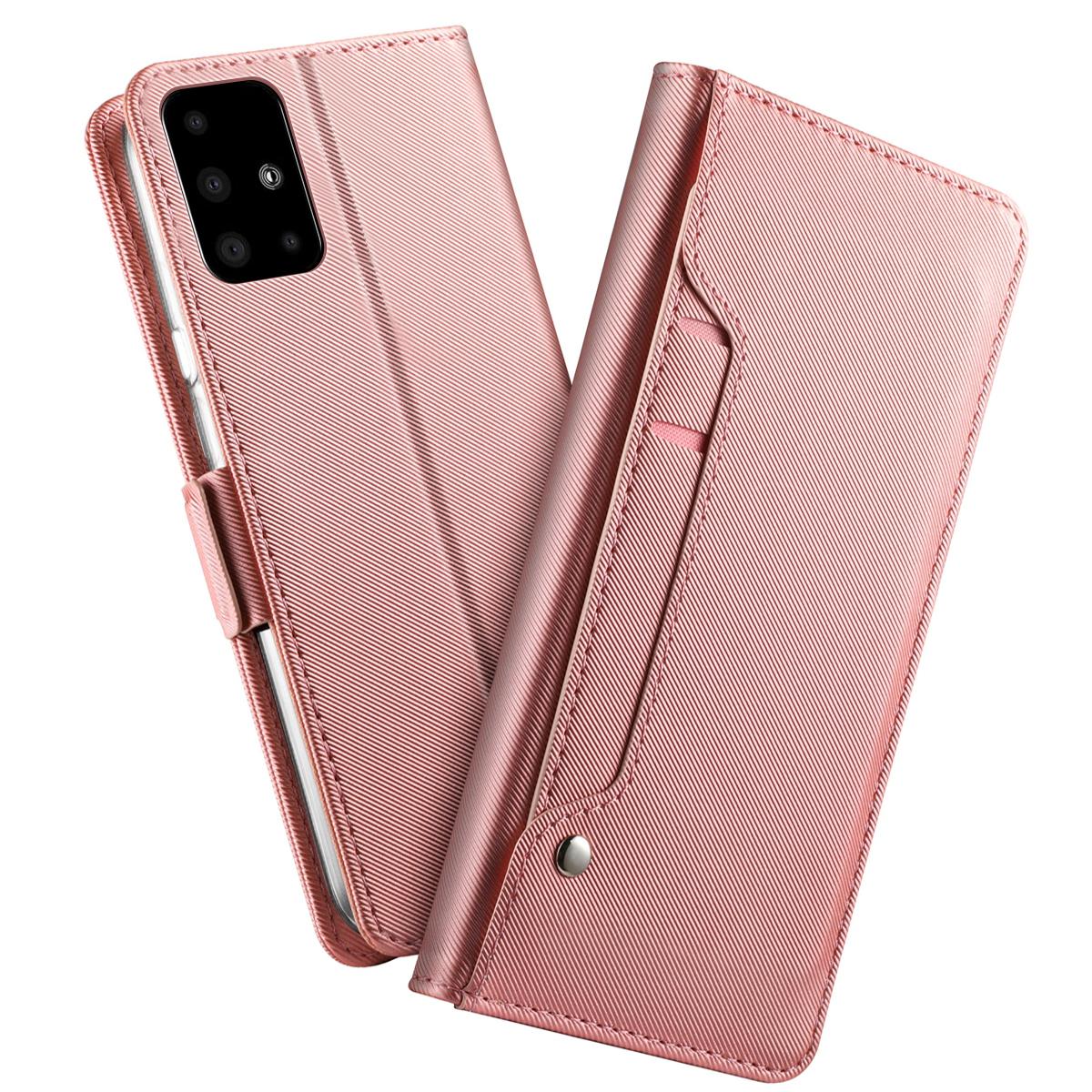Suojakotelo Peili Galaxy A51 Vaaleanpunainen