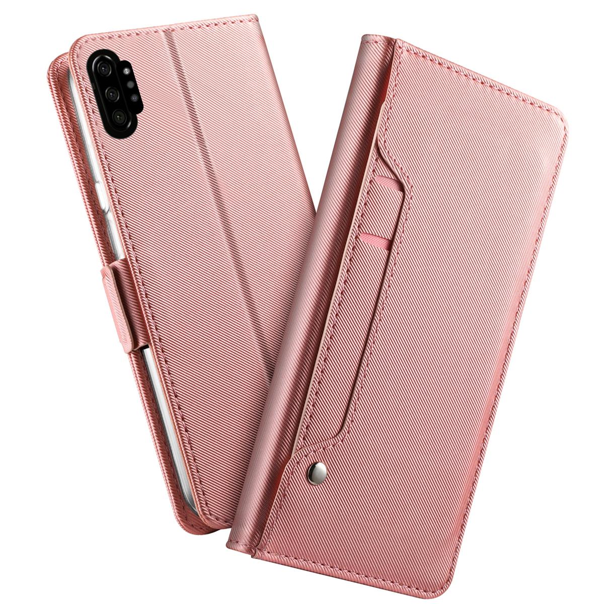 Suojakotelo Peili Galaxy Note 10 Plus Vaaleanpunainen