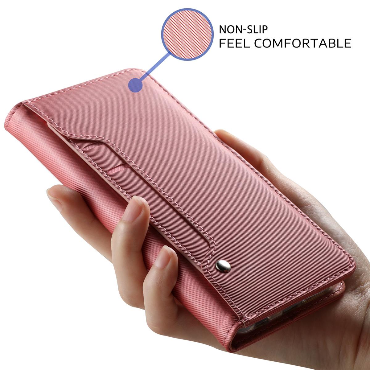 Suojakotelo Peili Galaxy Note 10 Vaaleanpunainen