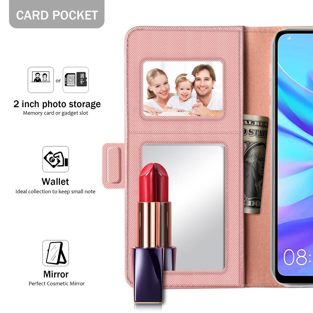 Suojakotelo Peili Huawei P30 Lite Vaaleanpunainen