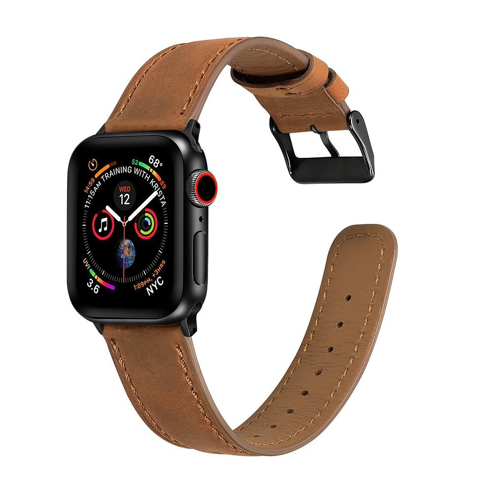 Apple Watch 45mm Series 7 Retro ranneke cognac