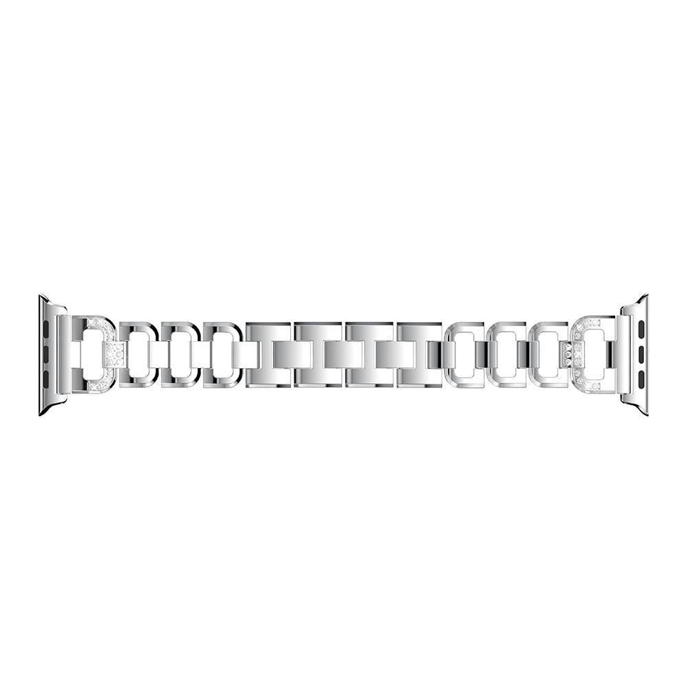 Rhinestone Bracelet Apple Watch 41mm Series 8 Silver