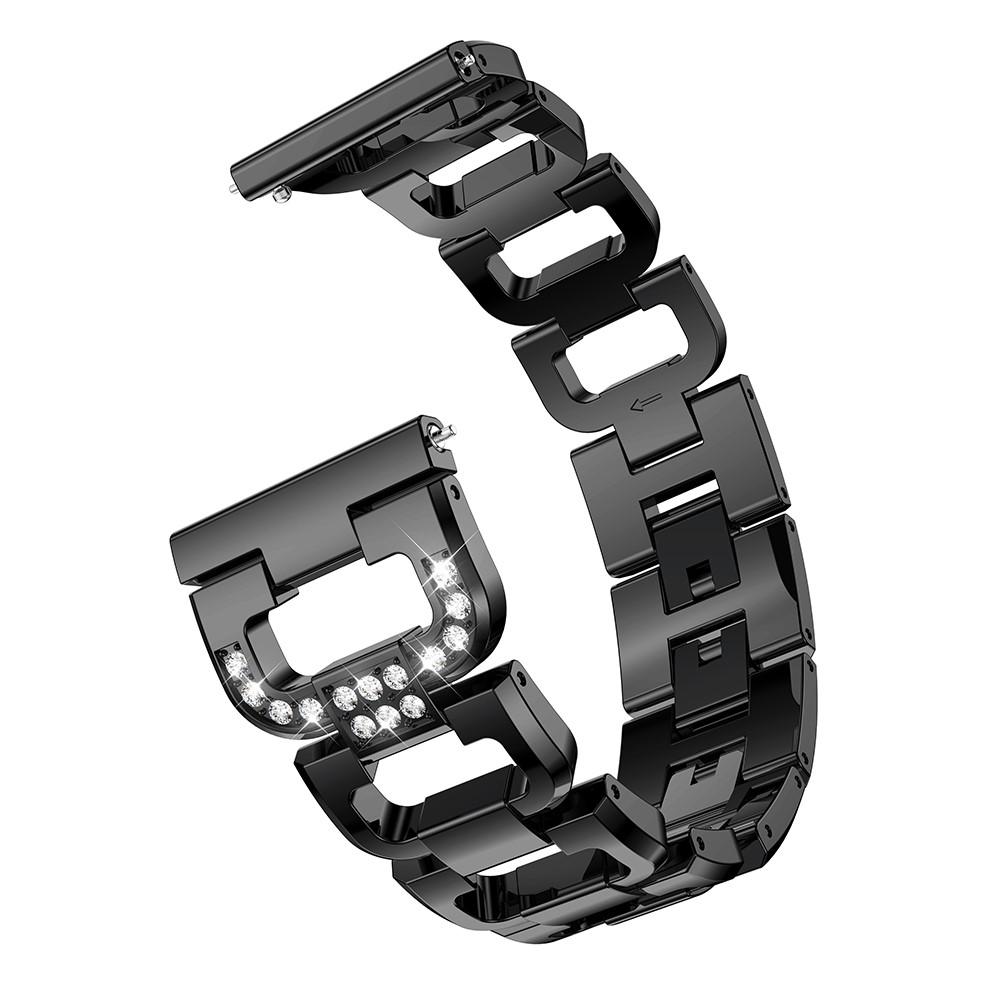 Rhinestone Bracelet Garmin Vivoactive 5 musta