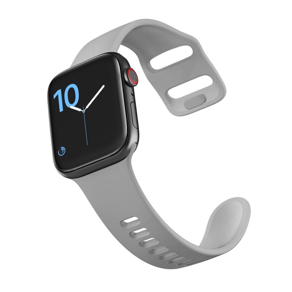 Silikoniranneke Apple Watch 41mm Series 9 harmaa