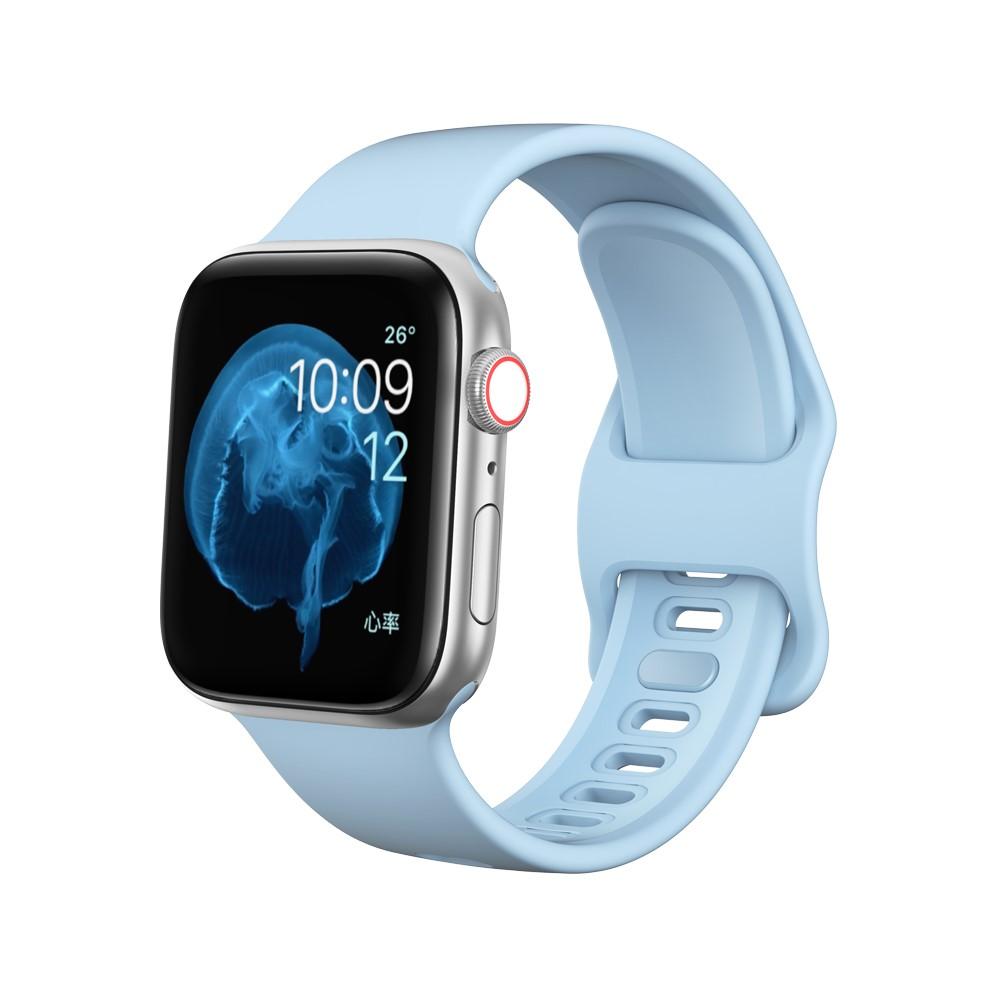 Silikoniranneke Apple Watch 41mm Series 9 vaaleansininen