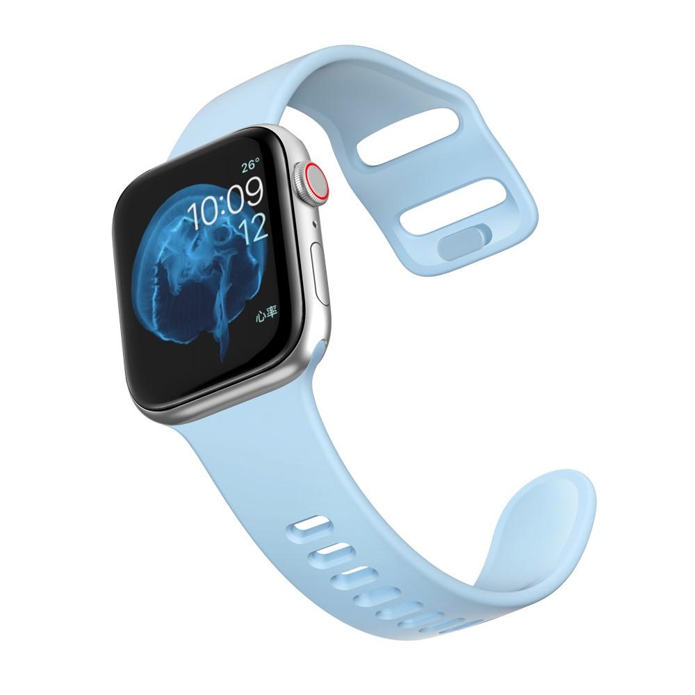 Silikoniranneke Apple Watch 41mm Series 9 vaaleansininen