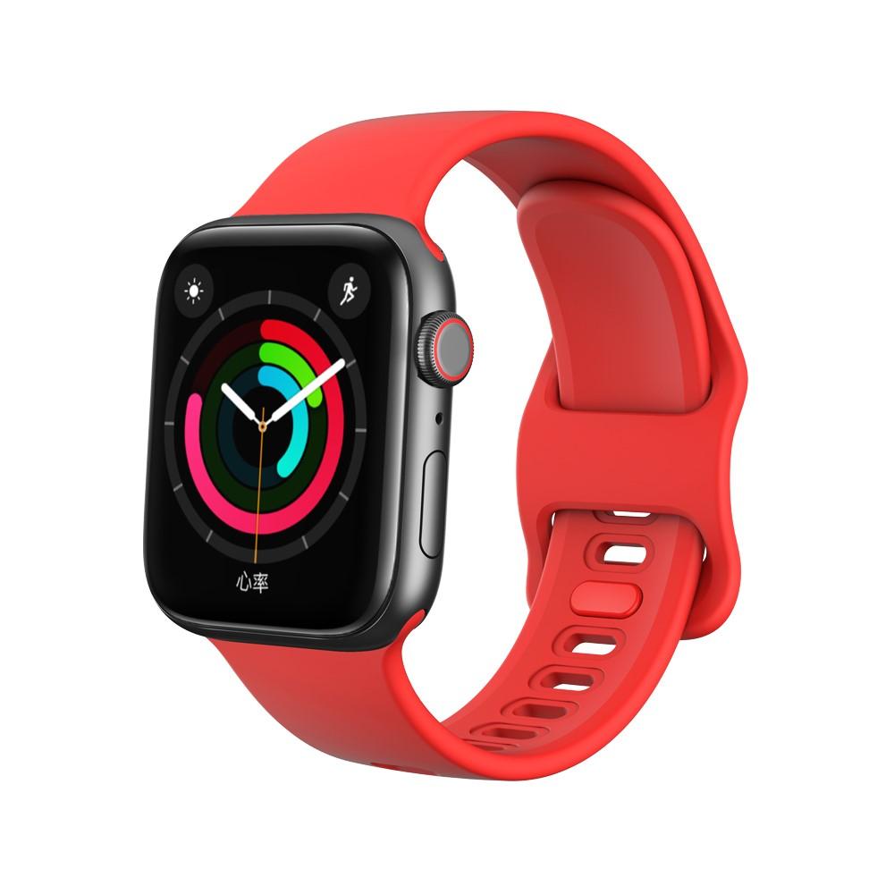 Silikoniranneke Apple Watch 38/40/41 mm punainen