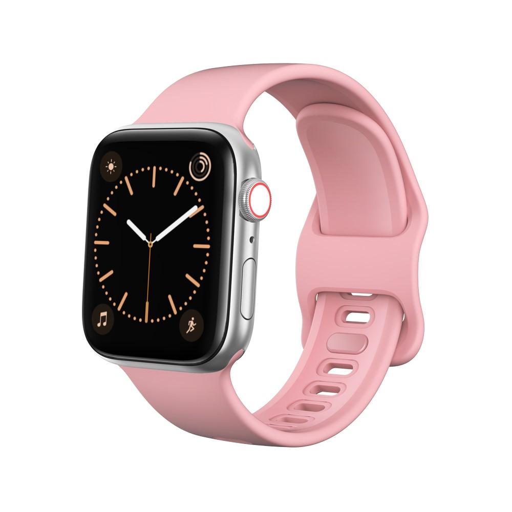 Silikoniranneke Apple Watch 38/40/41 mm vaaleanpunainen