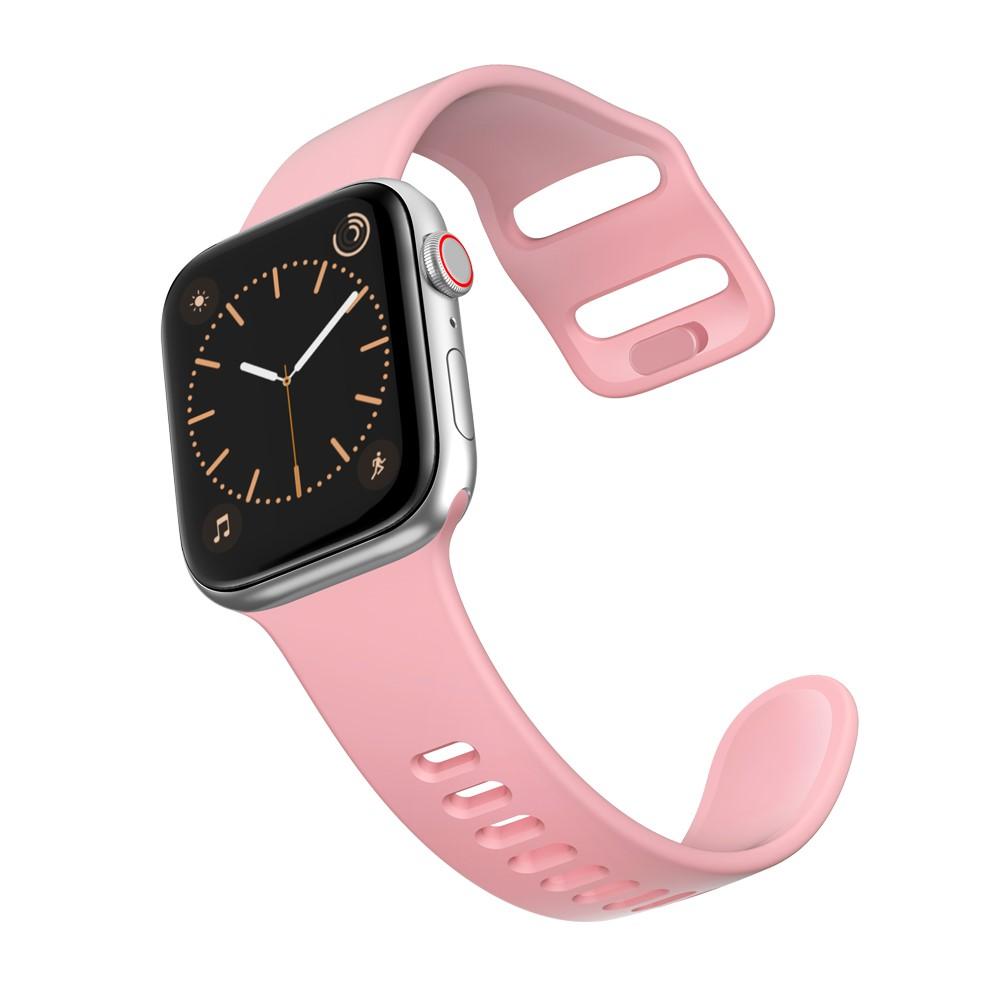 Silikoniranneke Apple Watch 41mm Series 8 vaaleanpunainen