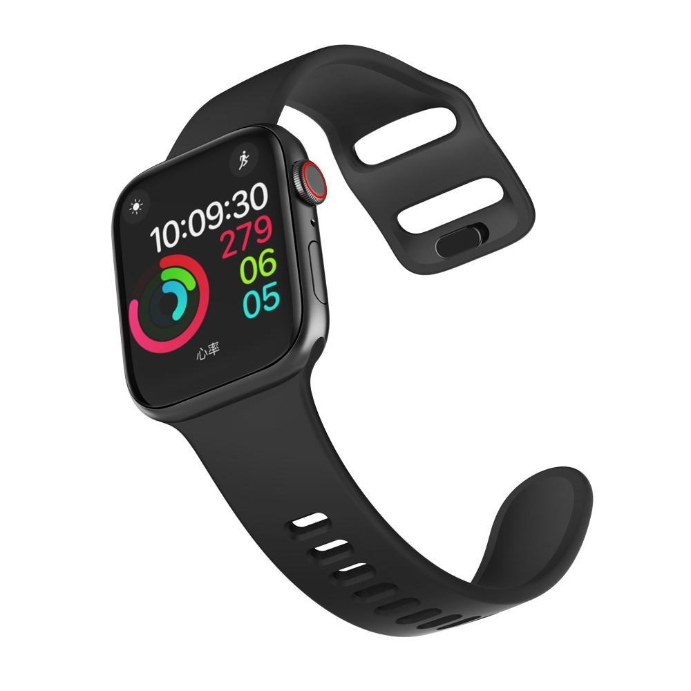 Silikoniranneke Apple Watch 41mm Series 8 musta