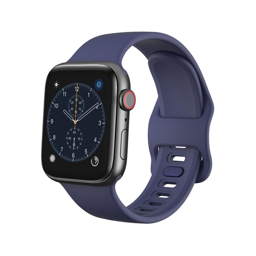 Silikoniranneke Apple Watch 42/44/45 mm sininen