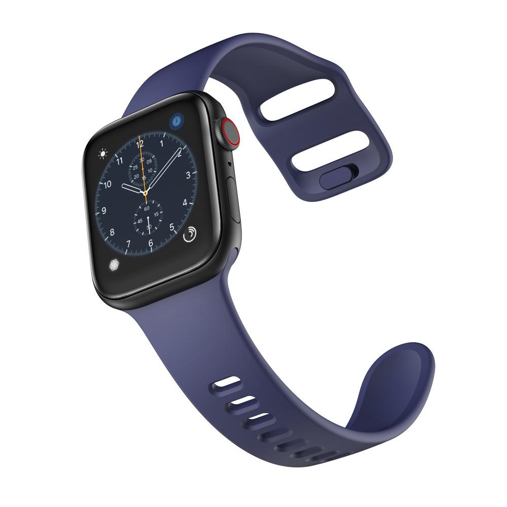 Silikoniranneke Apple Watch 45mm Series 8 sininen