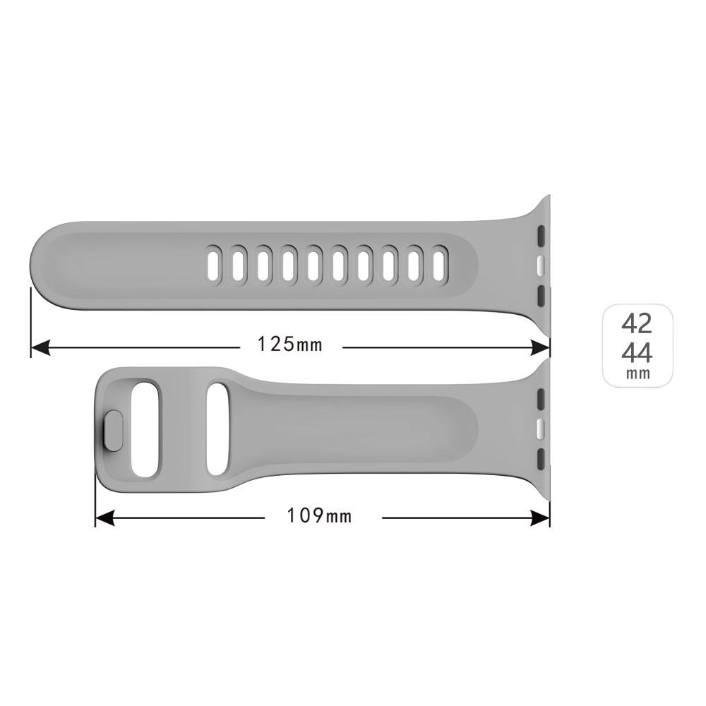 Silikoniranneke Apple Watch 42mm harmaa