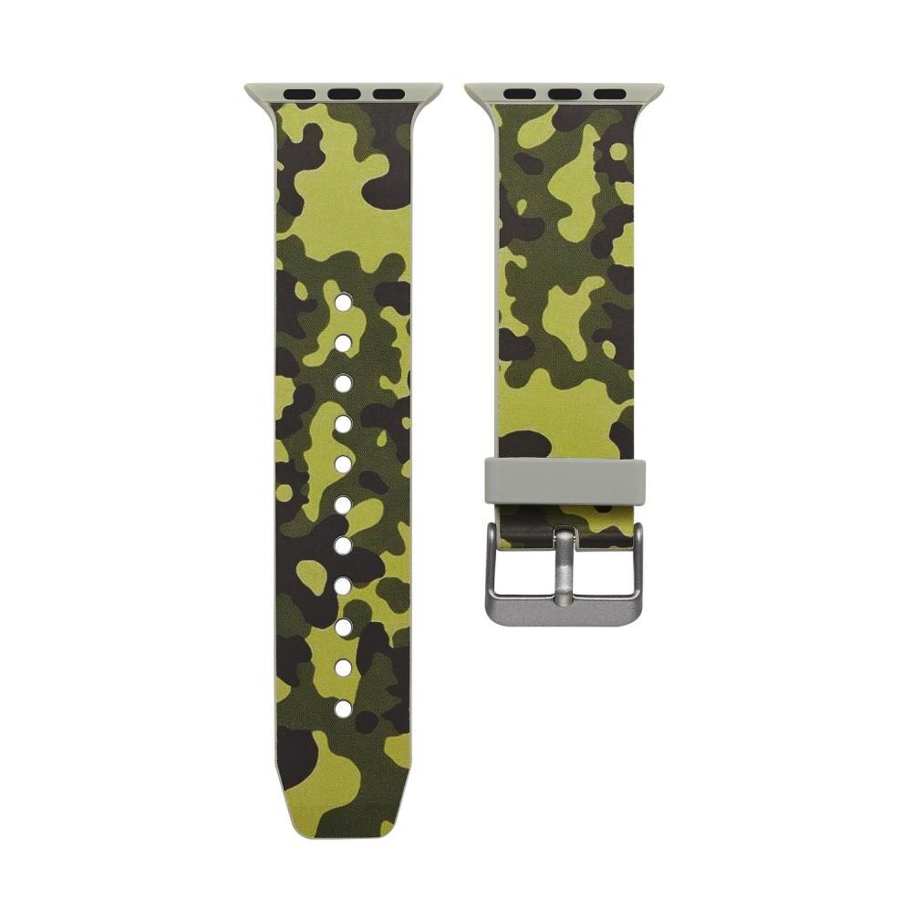 Silikoniranneke Apple Watch 42/44/45 mm maastokuvio