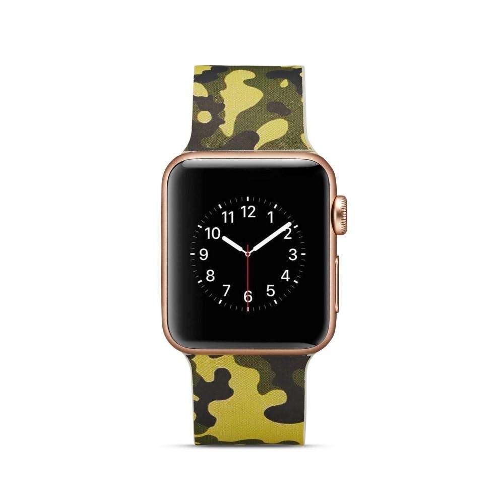 Silikoniranneke Apple Watch 42/44/45 mm maastokuvio