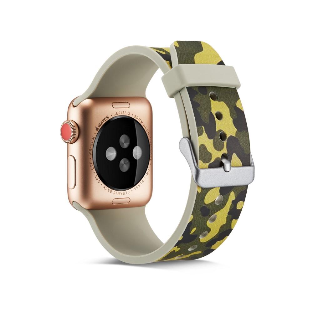 Silikoniranneke Apple Watch 42/44/45 mm maastokuvio