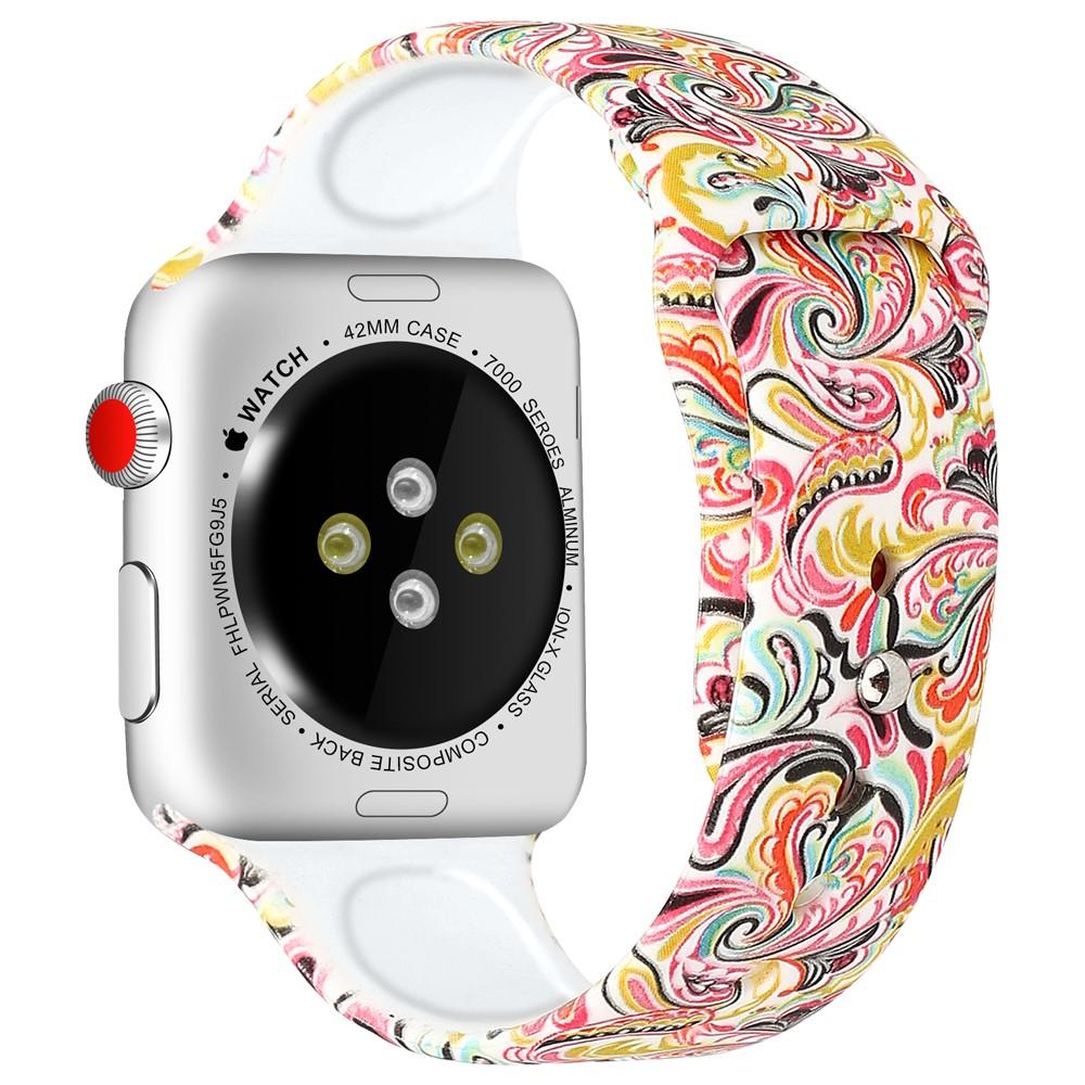 Silikoniranneke Apple Watch 42mm paisley