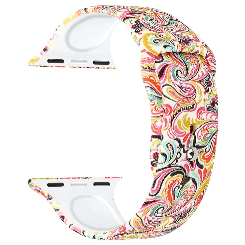 Silikoniranneke Apple Watch 42mm paisley