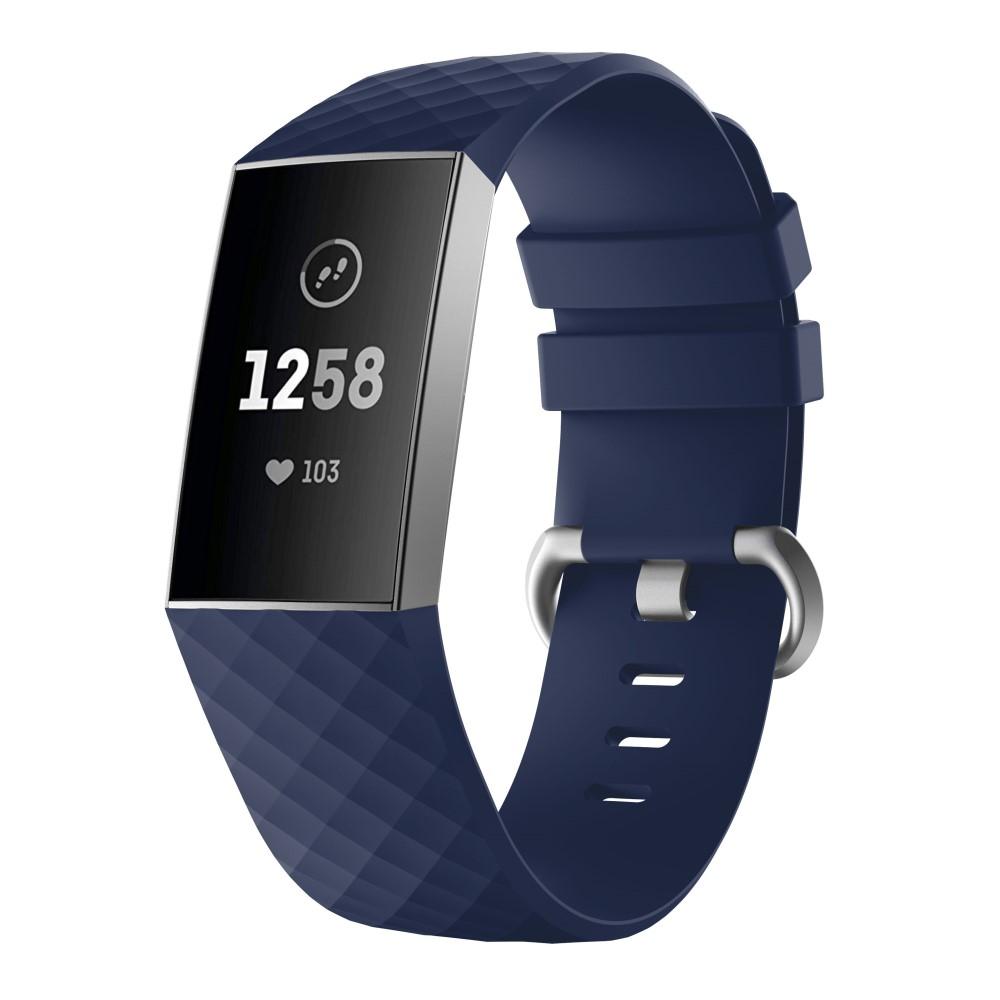 Silikoniranneke Fitbit Charge 3/4 sininen