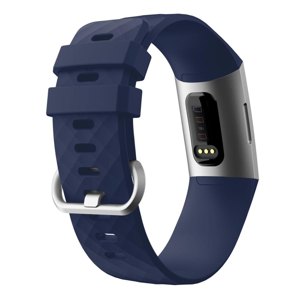 Silikoniranneke Fitbit Charge 3/4 sininen