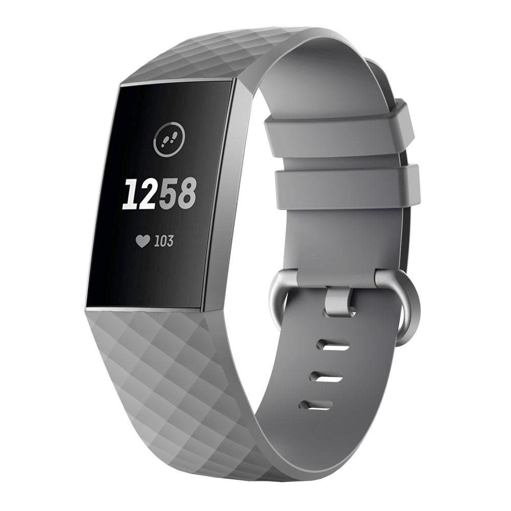 Silikoniranneke Fitbit Charge 3/4 harmaa