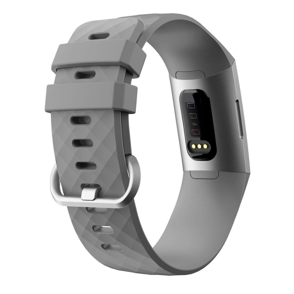 Silikoniranneke Fitbit Charge 3/4 harmaa