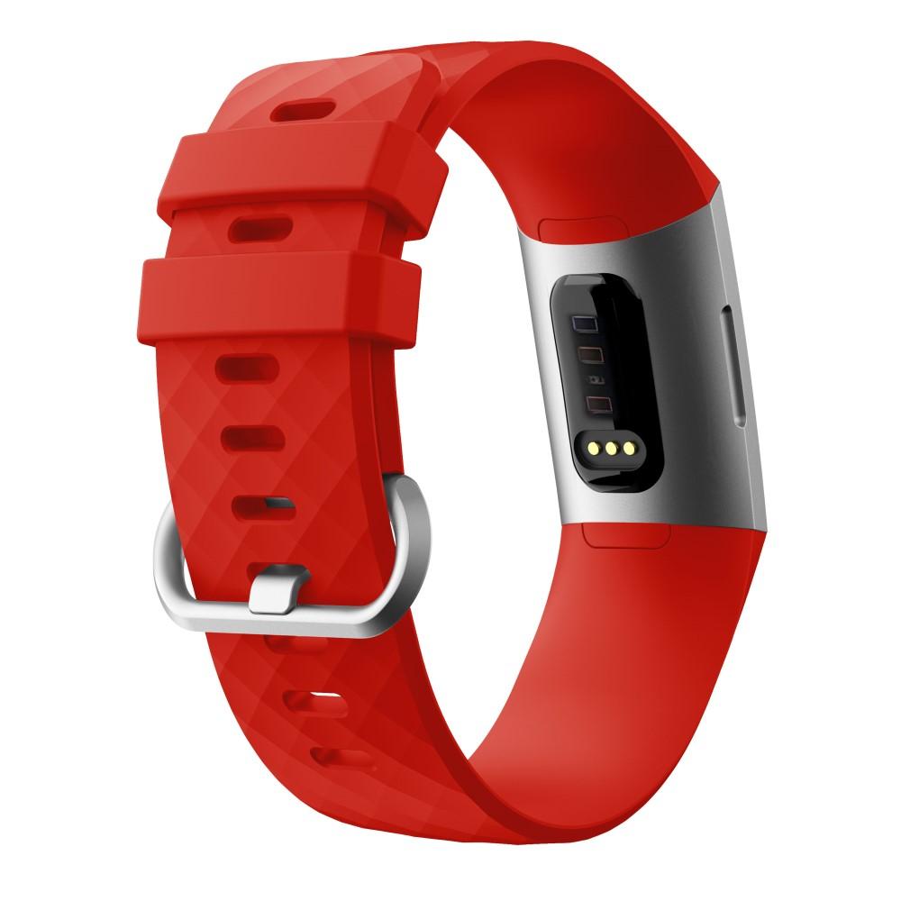 Silikoniranneke Fitbit Charge 3/4 punainen