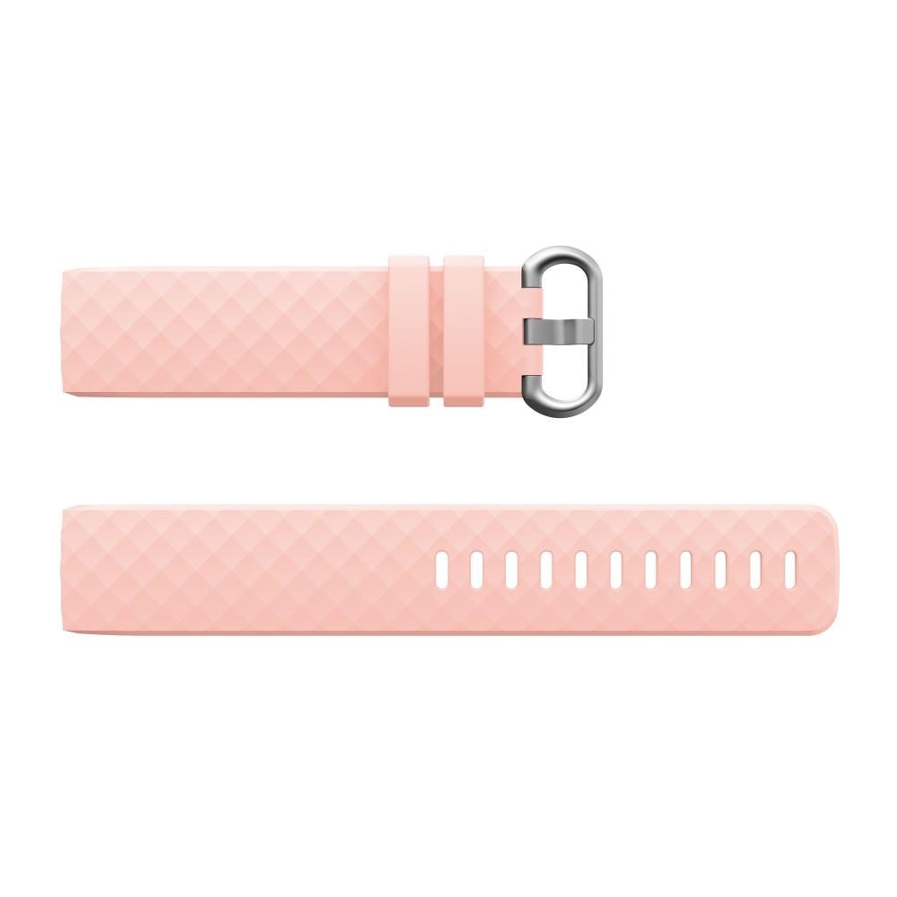 Silikoniranneke Fitbit Charge 3/4 vaaleanpunainen