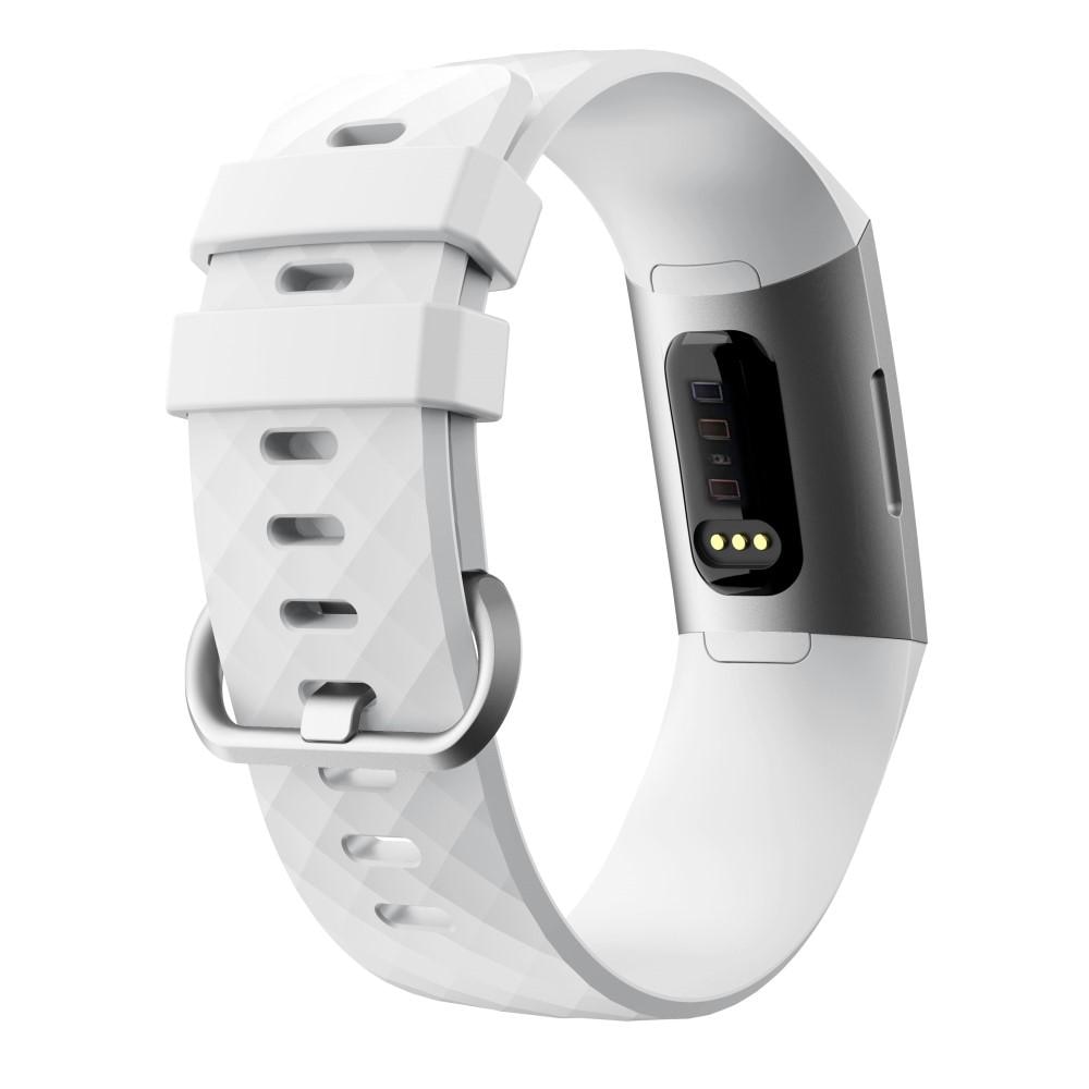 Silikoniranneke Fitbit Charge 3/4 valkoinen