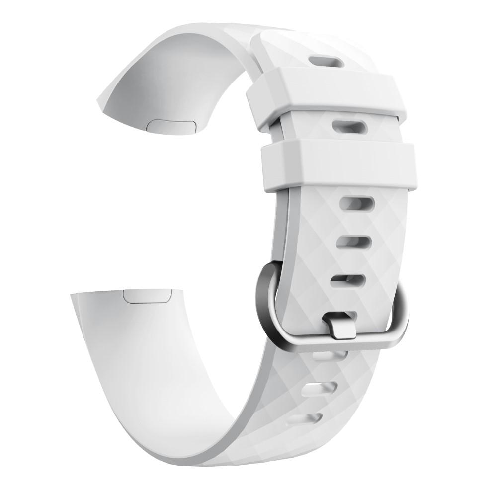 Silikoniranneke Fitbit Charge 3/4 valkoinen