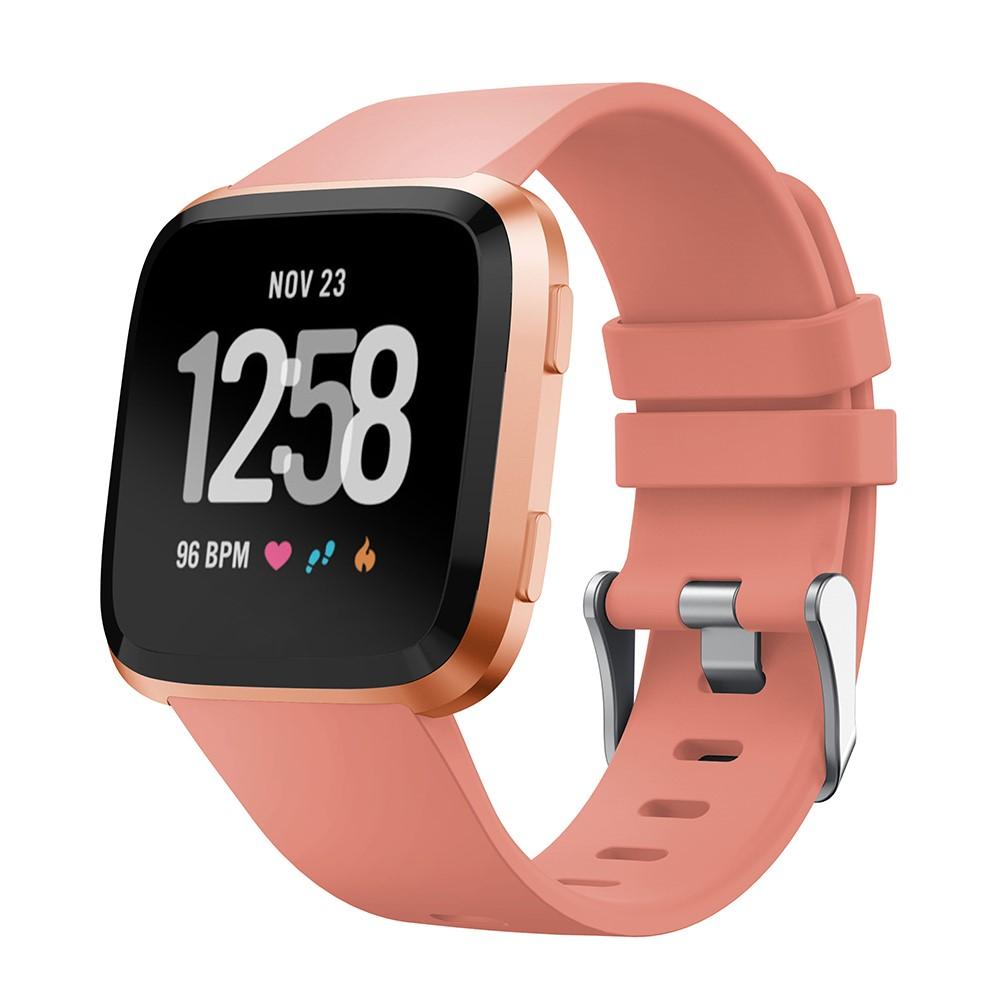 Silikoniranneke Fitbit Versa/Versa 2 vaaleanpunainen