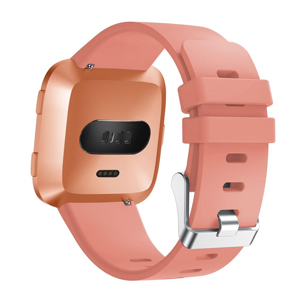 Silikoniranneke Fitbit Versa/Versa 2 Vaaleanpunainen