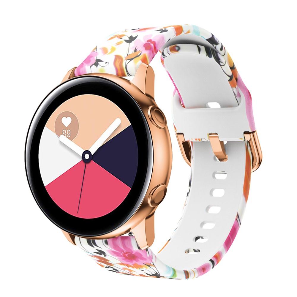 Silikoniranneke Samsung Galaxy Watch 42mm kukat