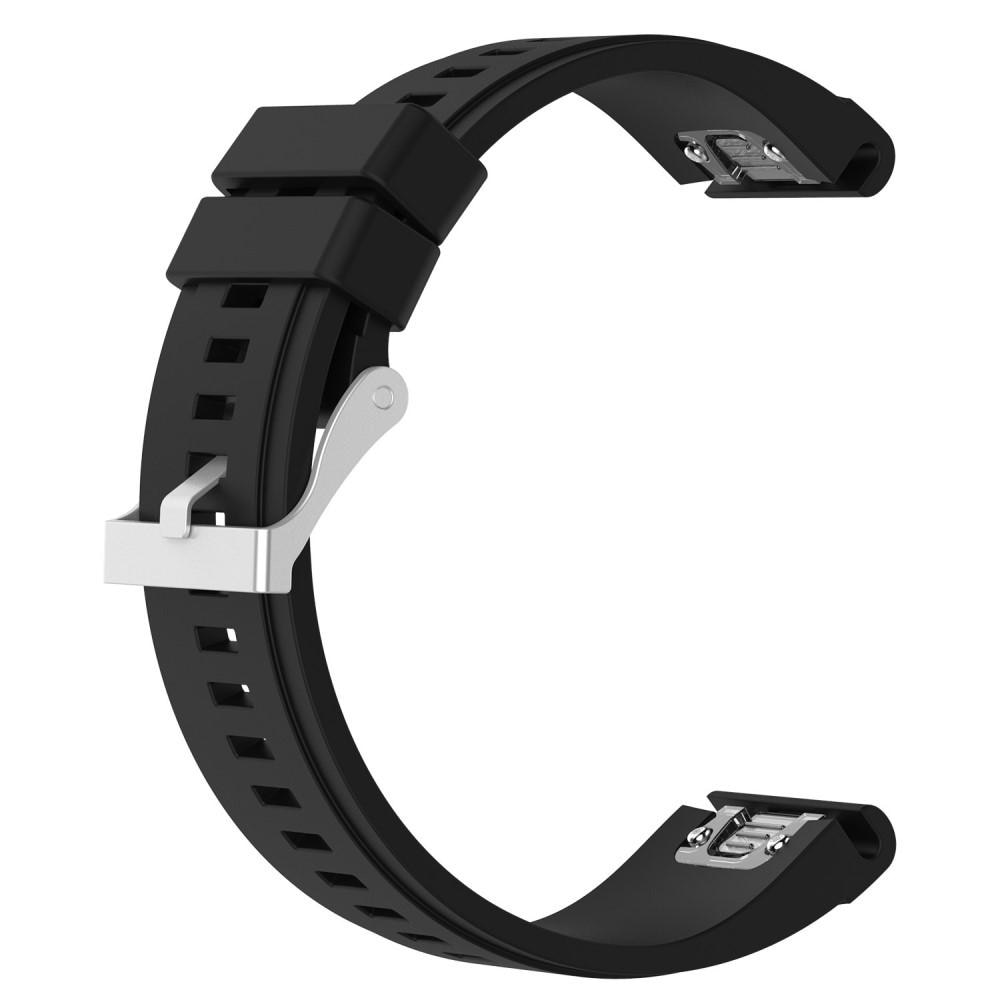 Silikoniranneke Garmin Fenix 3/3 HR/5X/5X Plus musta